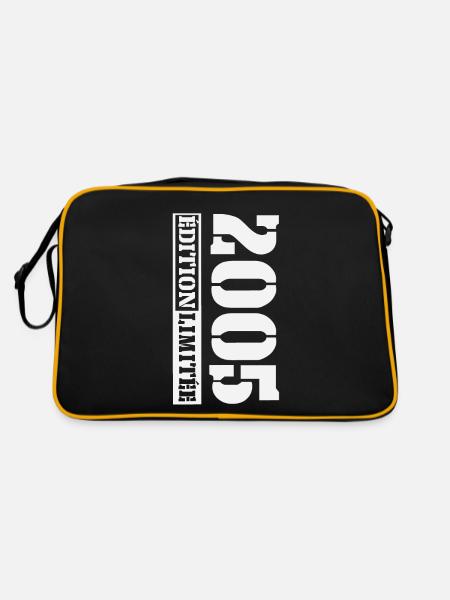 2005 Limited Edition Jubiläum Humor 20 Jahre - Retro Tasche - Schwarz/Gold