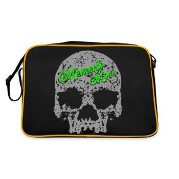 Crâne Memento Mori - Sac Retro - noir/or - Dos