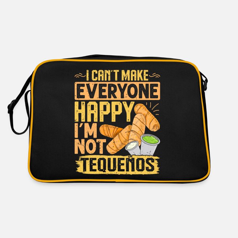 Tequenos venezolanisch - Retro Tasche - Schwarz/Gold