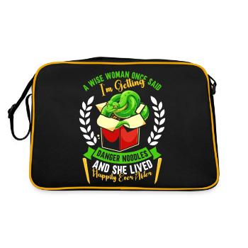 Green Tree Python - Retro Bag - black/gold - Back