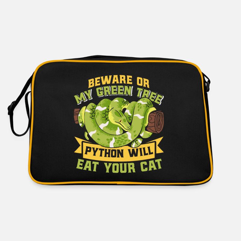 Green Tree Python Retro Bag