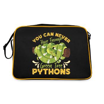 Green Tree Python - Retro Bag - black/gold - Back
