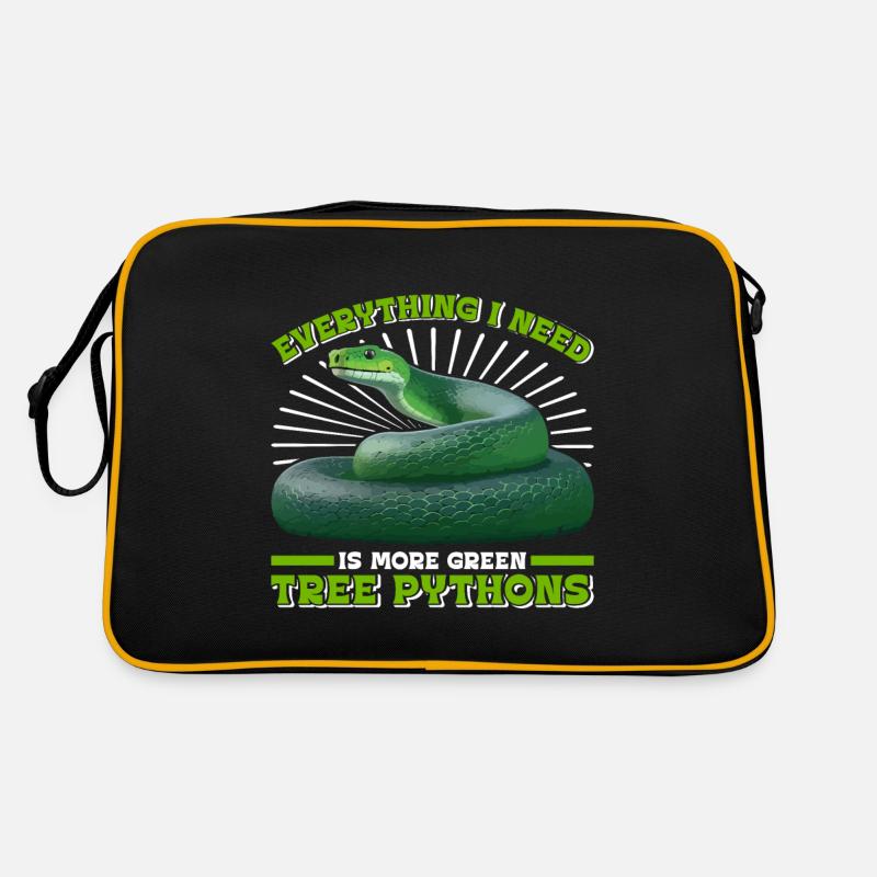 Green Tree Python Retro Bag