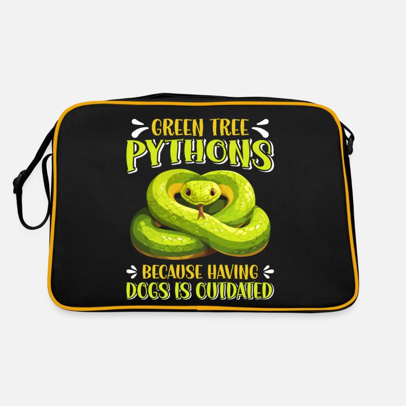 Green Tree Python Retro Bag