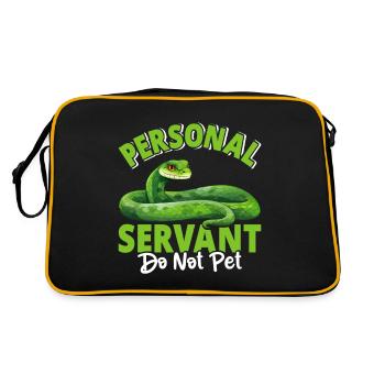 Green Tree Python - Retro Bag - black/gold - Back