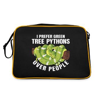 Green Tree Python - Retro Bag - black/gold - Back