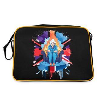 Freezing British Pensioner - Retro Bag - black/gold - Back