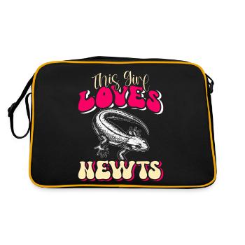 Newt - Retro Bag - black/gold - Back