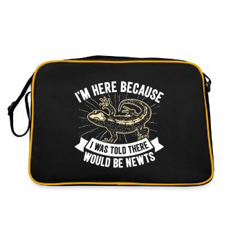 Newt - Retro Bag - black/gold - Back