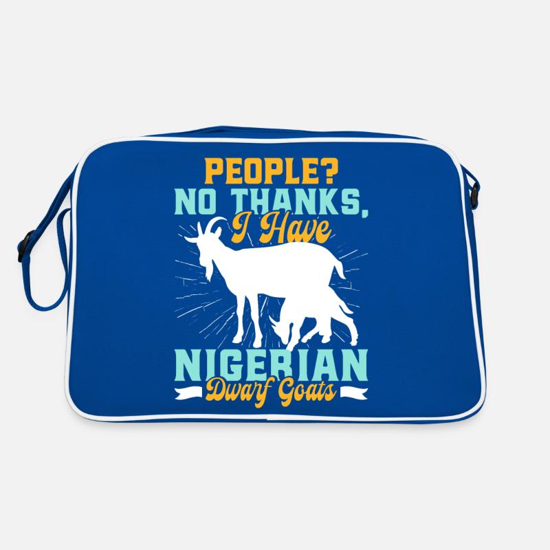 Goat lovers, Nigerian pygmy goats Retro Bag