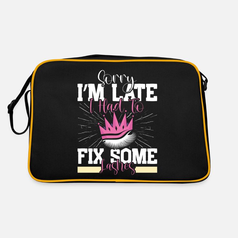 Lash Tech - Retro Tasche - Schwarz/Gold