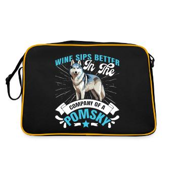 Chien disant chien chien - Sac Retro - noir/or - Dos