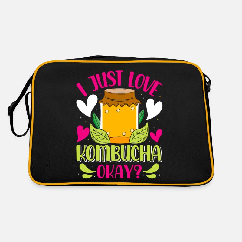 Kombucha Scoby fermented drinks Retro Tasche