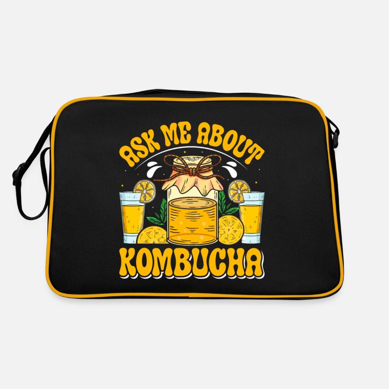 Kombucha Scoby fermented drinks Retro Tasche