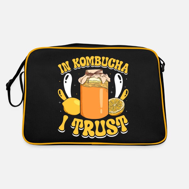 Kombucha Scoby fermented drinks Retro Tasche
