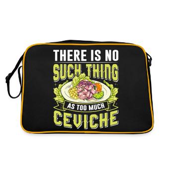 Seafood Peruvian Ceviche - Retro Bag - black/gold - Back