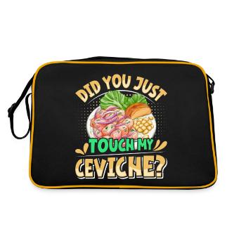 Seafood Peruvian Ceviche - Retro Bag - black/gold - Back
