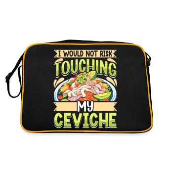 Seafood Peruvian Ceviche - Retro Bag - black/gold - Back