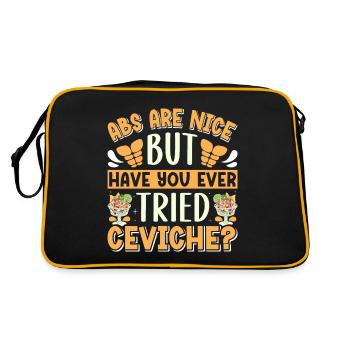 Seafood Peruvian Ceviche - Retro Bag - black/gold - Back