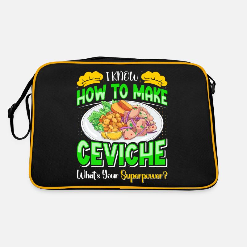 Ceviche péruvien de fruits de mer Sac Retro