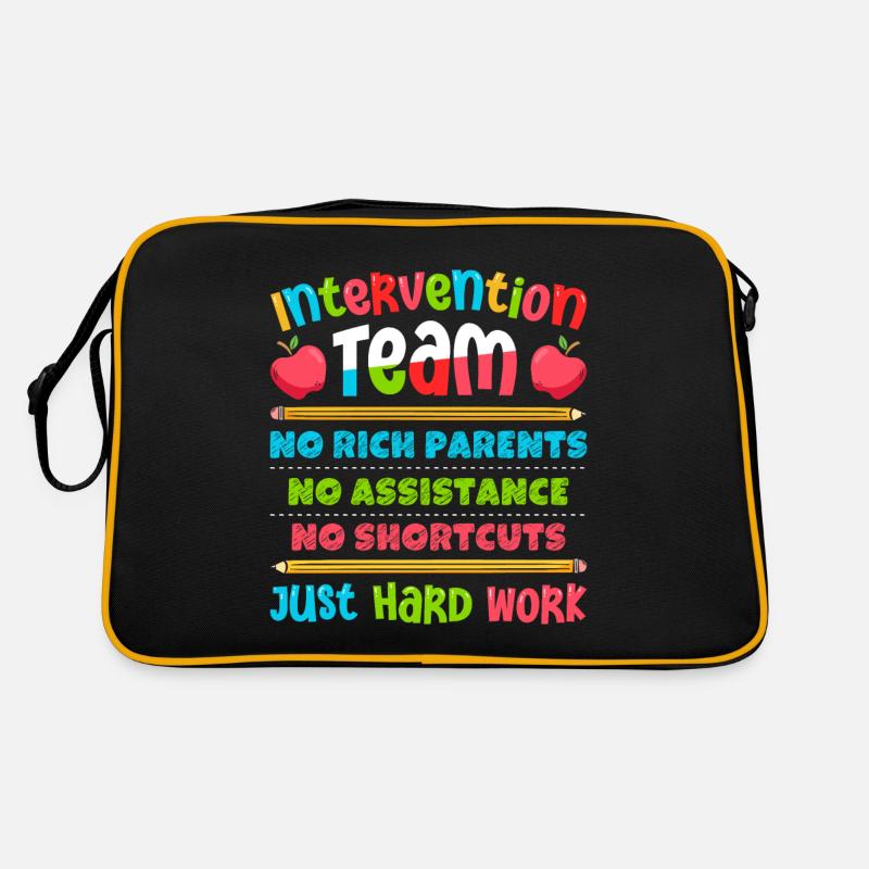Intervention Teacher, Intervention specialist Retro Tasche