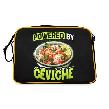 Seafood Peruvian Ceviche - Retro Bag - black/gold - Back
