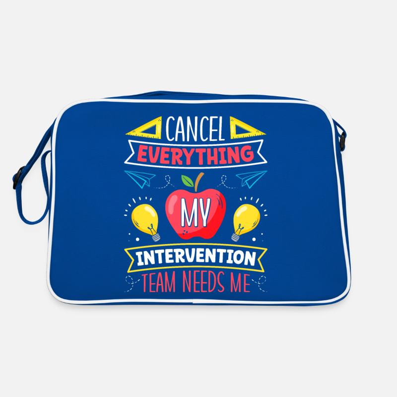 Intervention Teacher, Intervention specialist Retro Tasche
