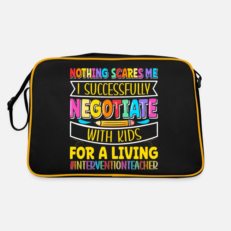 Intervention Teacher, Intervention specialist Retro Tasche