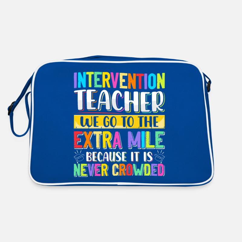 Intervention Teacher, Intervention specialist Retro Tasche