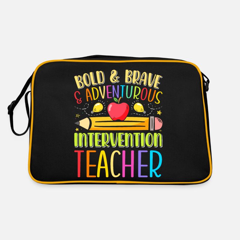Intervention Teacher, Intervention specialist Retro Tasche