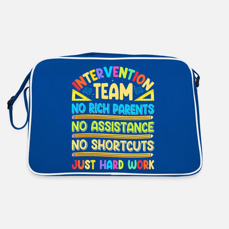 Intervention Teacher, Intervention specialist Retro Tasche