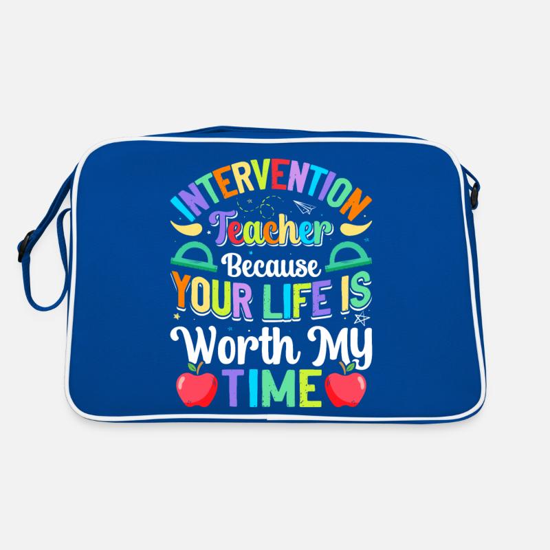 Intervention Teacher, Intervention specialist Retro Tasche