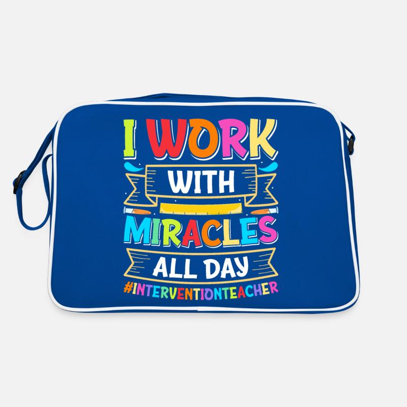 Intervention Teacher, Intervention specialist Retro Tasche