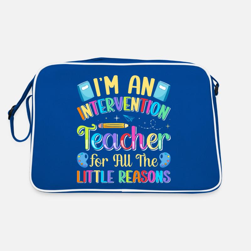 Intervention Teacher, Intervention specialist Retro Tasche