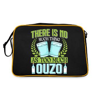 Griechenland Ouzo - Retro Tasche - Schwarz/Gold - Hinten