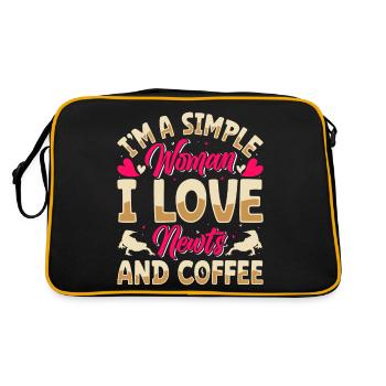 Newt - Retro Bag - black/gold - Back