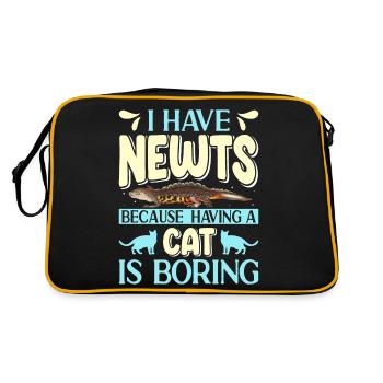 Newt - Retro Bag - black/gold - Back