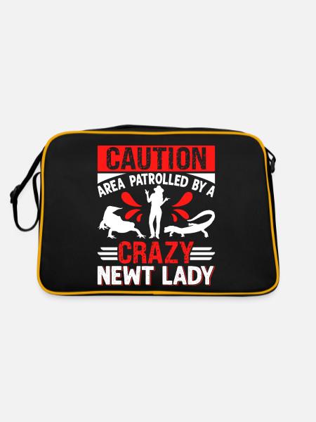 Newt - Retro Bag - black/gold - Back