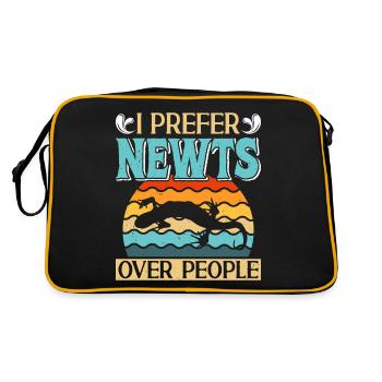Newt - Retro Bag - black/gold - Back