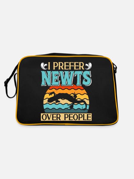 Newt - Retro Bag - black/gold - Back