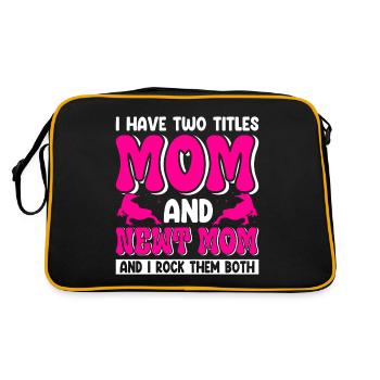 Newt - Retro Bag - black/gold - Back