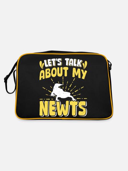 Newt - Retro Bag - black/gold - Back