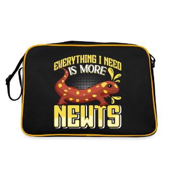 Newt - Retro Bag - black/gold - Back