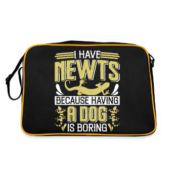 Newt - Retro Bag - black/gold - Back