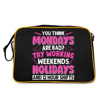 Caregiver Infection Control - Retro Bag - black/gold - Back