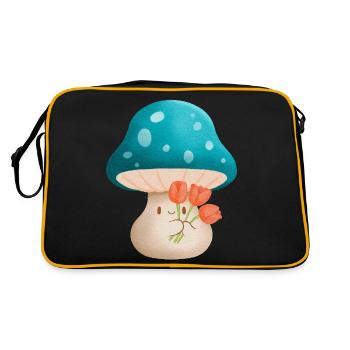 Mignon Murshoom tenant des fleurs - Sac Retro - noir/or - Dos