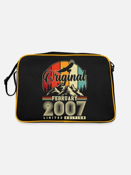 Original Février 2007 Vintage Anniversaire - Sac Retro - noir/or - Dos