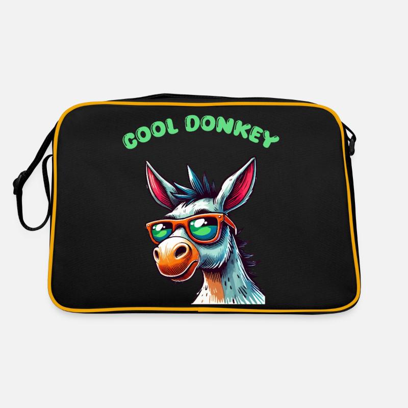 esel comic cool Retro Tasche