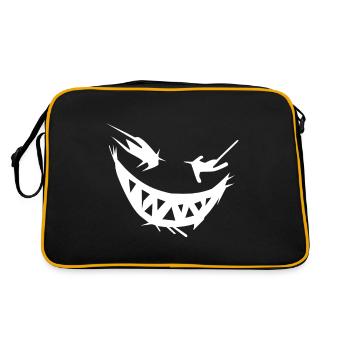Halloween face à la peur - style cool - Sac Retro - noir/or - Dos