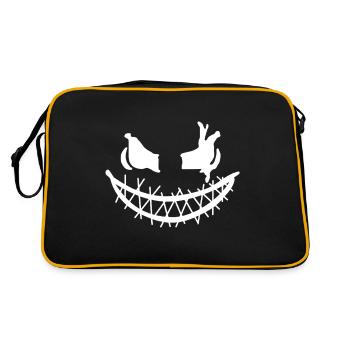 Halloween face à la peur - style cool - Sac Retro - noir/or - Dos